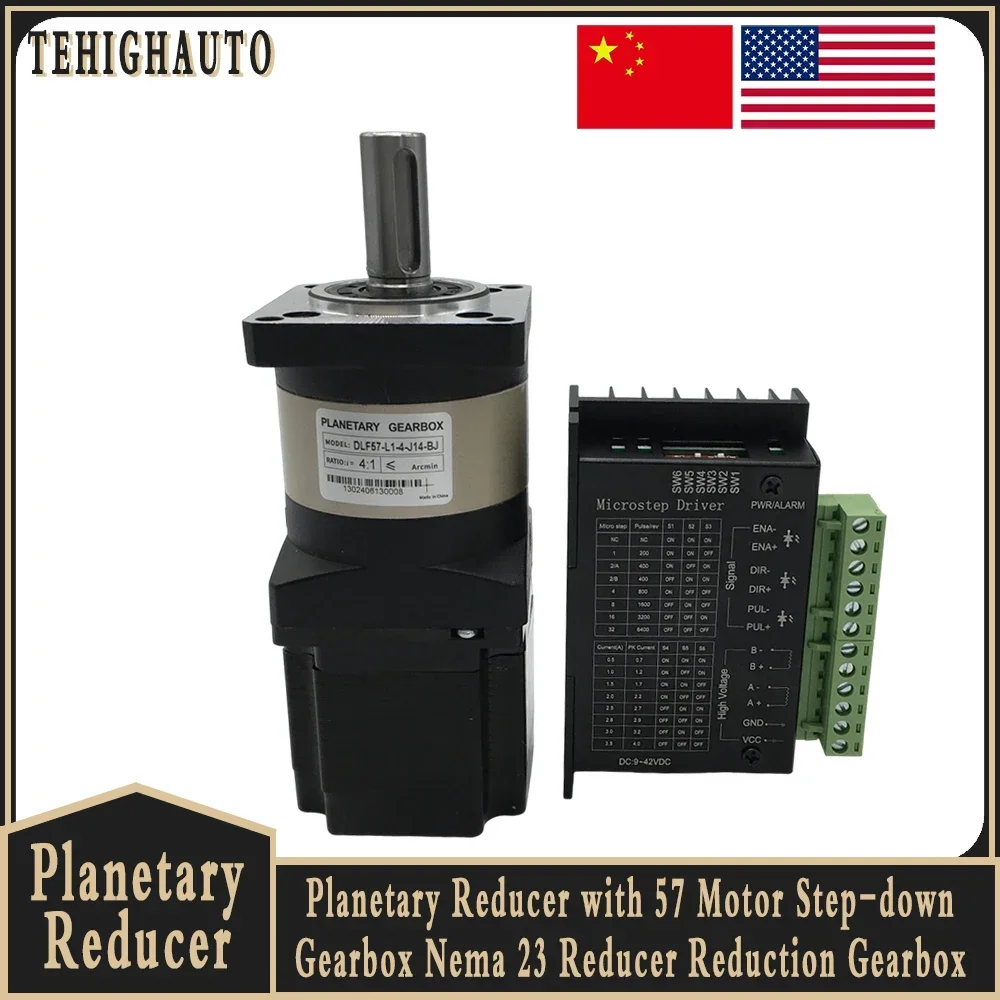 Nema 23 Closed Loop Stepper Motor Driver Kit - Caixa de engrenagens planetária 57 motor