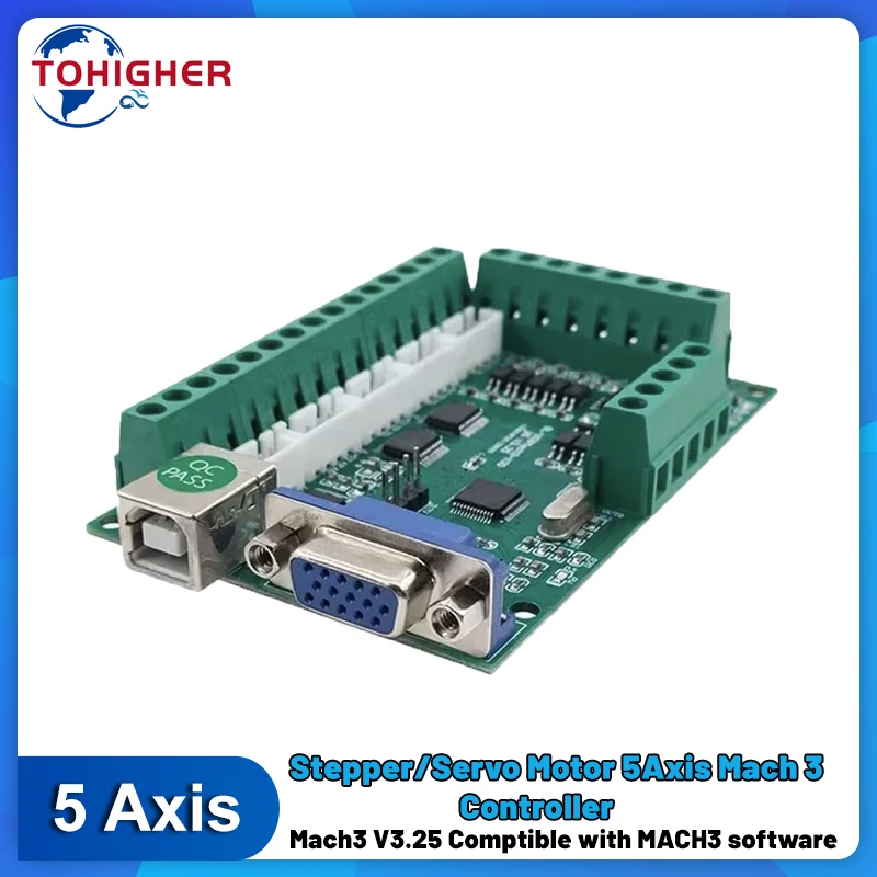 5 Axis Cnc Breakout Board Interface Mach3 - Placa de interface de 5 eixos