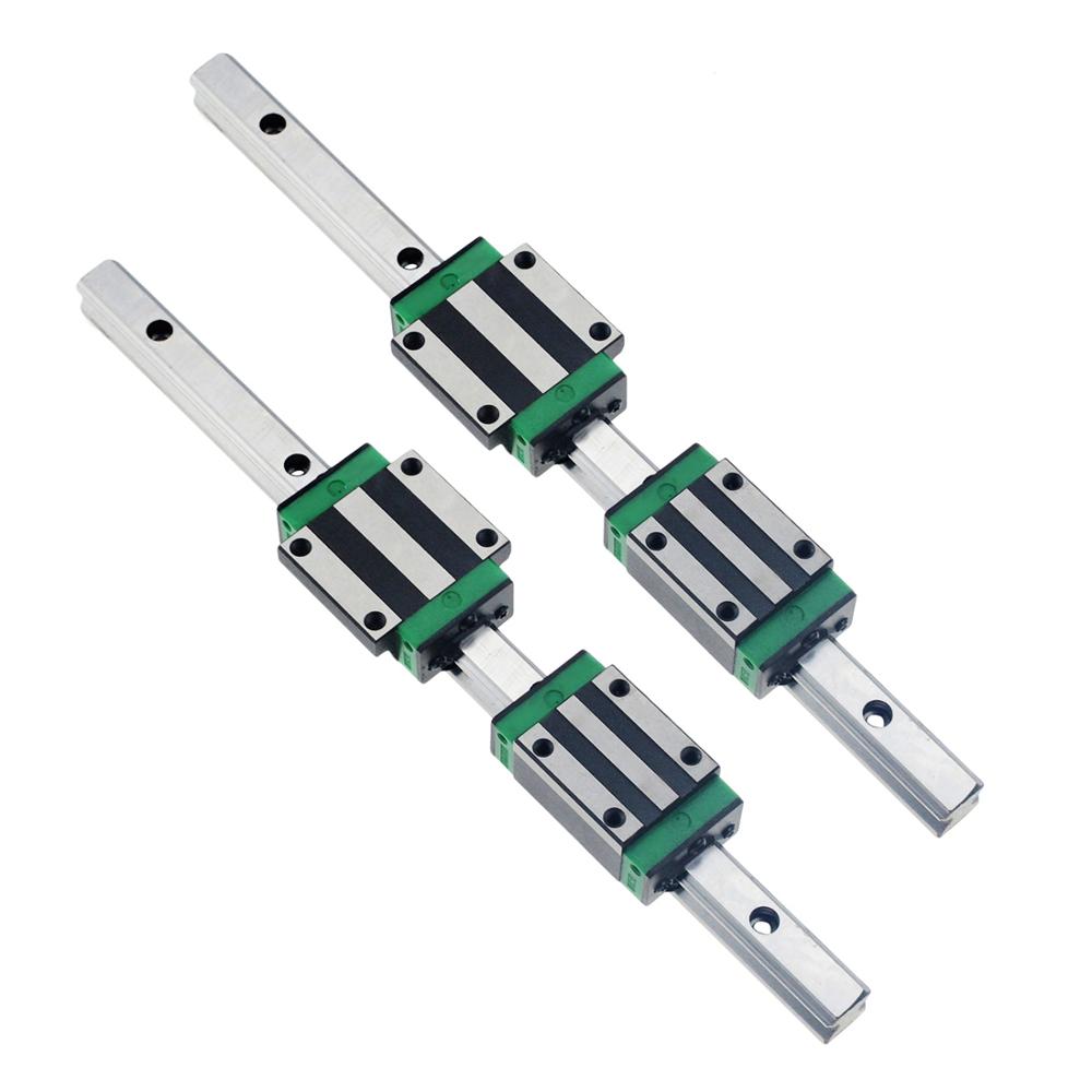 Hgr20 Linear Guide Rail Ballscrew Set - Kit CNC de 6 Peças: Trilho