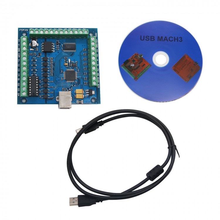 Mach3 Usb Cnc Controller 4 Axis 100Khz - Placa Controladora CNC USB MACH3 de