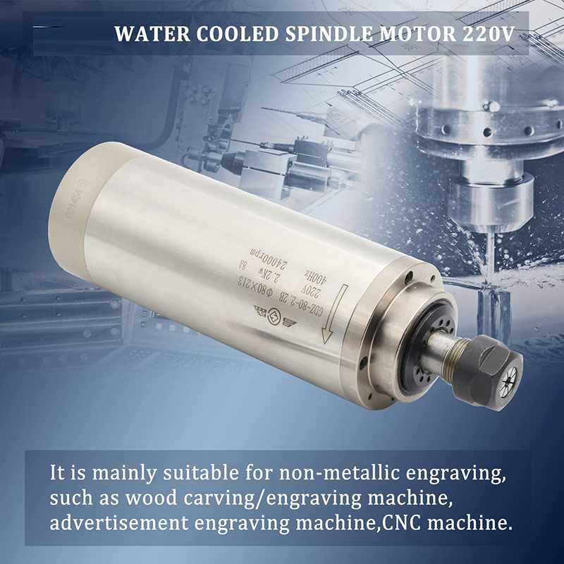 Er20 Collet Chuck Spindle Motor 220V - 2.2kw 1.5kw cnc eixo motor 220v