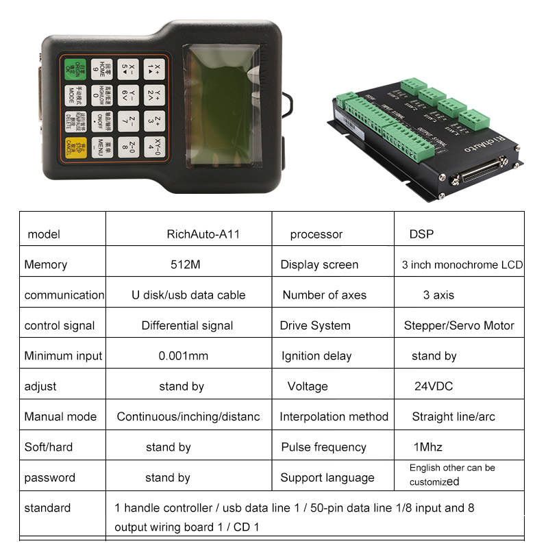 Controlador cnc richauto dsp a - Richauto A11 Dsp Controller 3 Axis avaliação e preço