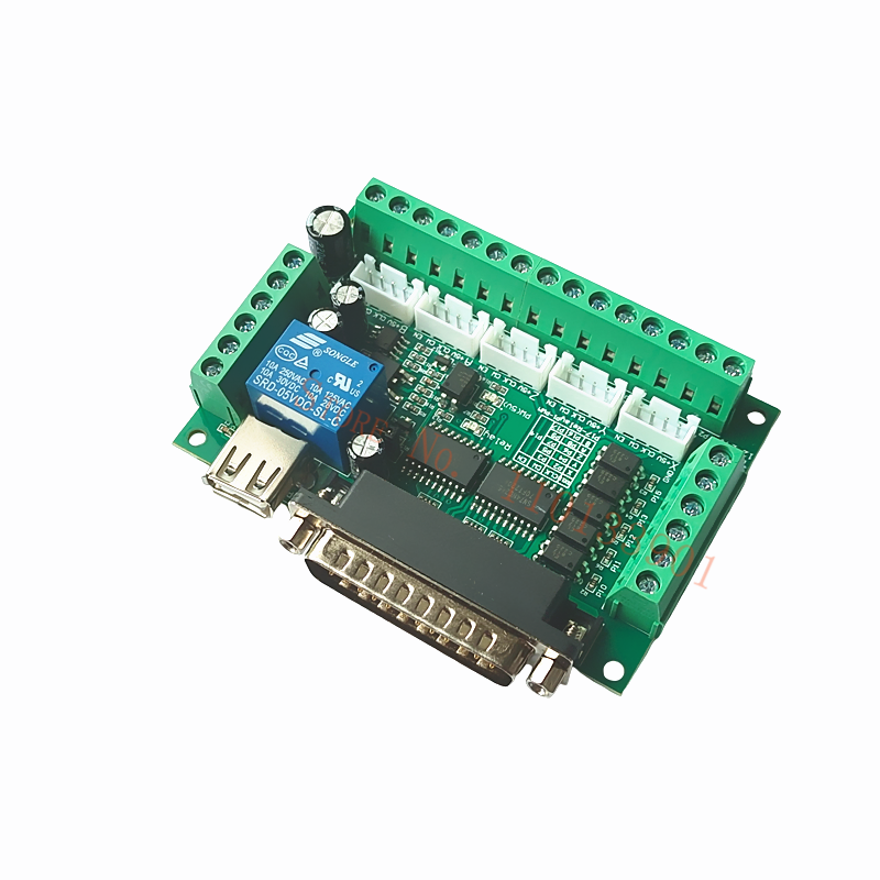 Placa de fuga cnc de 5 eixos,  - 5 Axis Cnc Breakout Board Interface Mach3 avaliação e preço