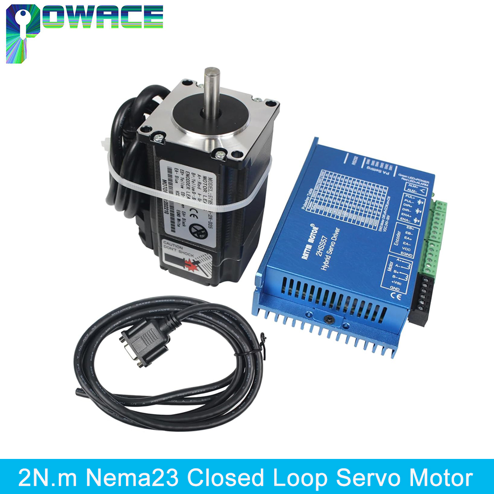 【EU】 2N.m Nema23 Chiuso Servo  - Nema 23 Closed Loop Stepper Motor Driver Kit avaliação e preço