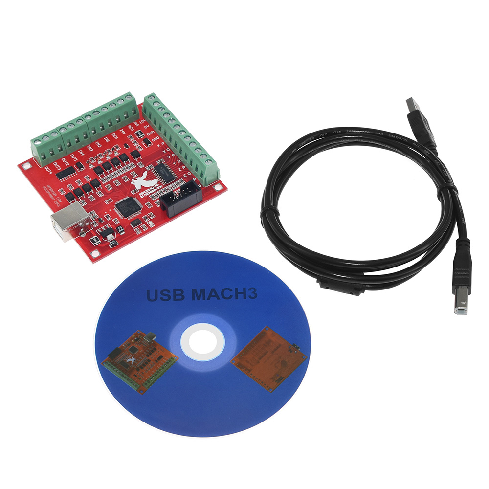Placa de fuga cnc usb mach3 10 - Mach3 Usb Cnc Controller 4 Axis 100Khz avaliação e preço