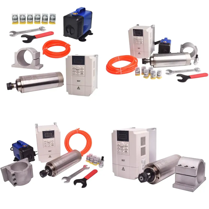Conjunto de Spindle Refrigerad - 2.2Kw Water Cooled Spindle Kit Vfd avaliação e preço