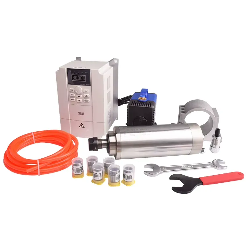 Conjunto de Spindle Refrigerad - 2.2Kw Water Cooled Spindle Kit Vfd avaliação e preço