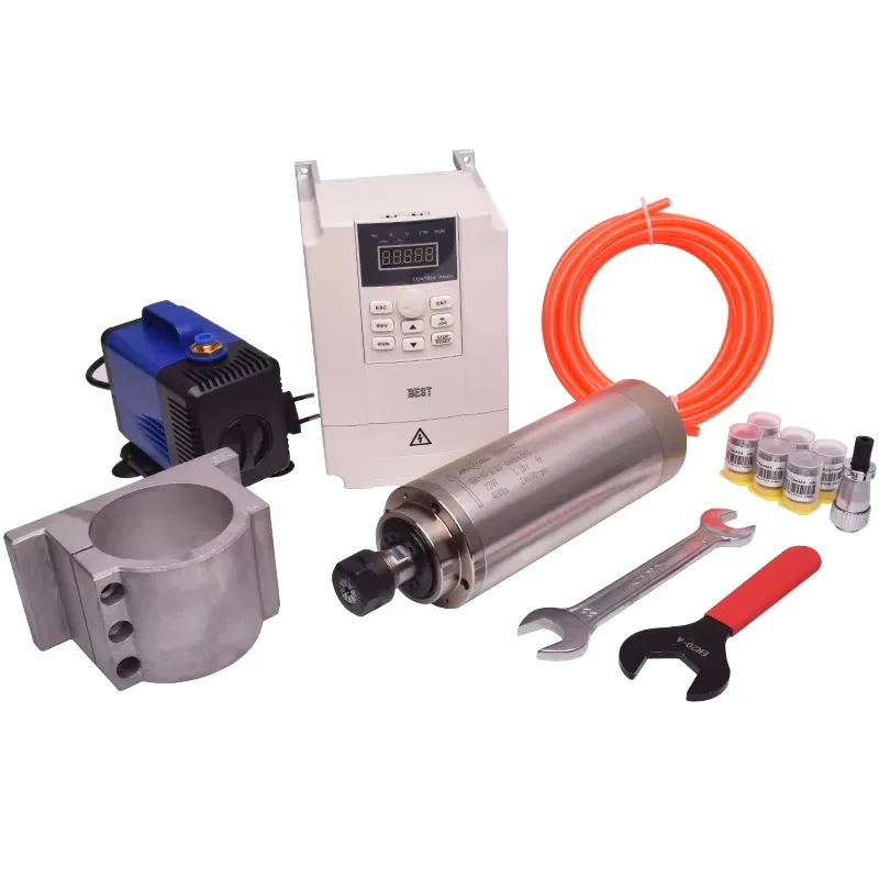 Conjunto de Spindle Refrigerad - 2.2Kw Water Cooled Spindle Kit Vfd avaliação e preço