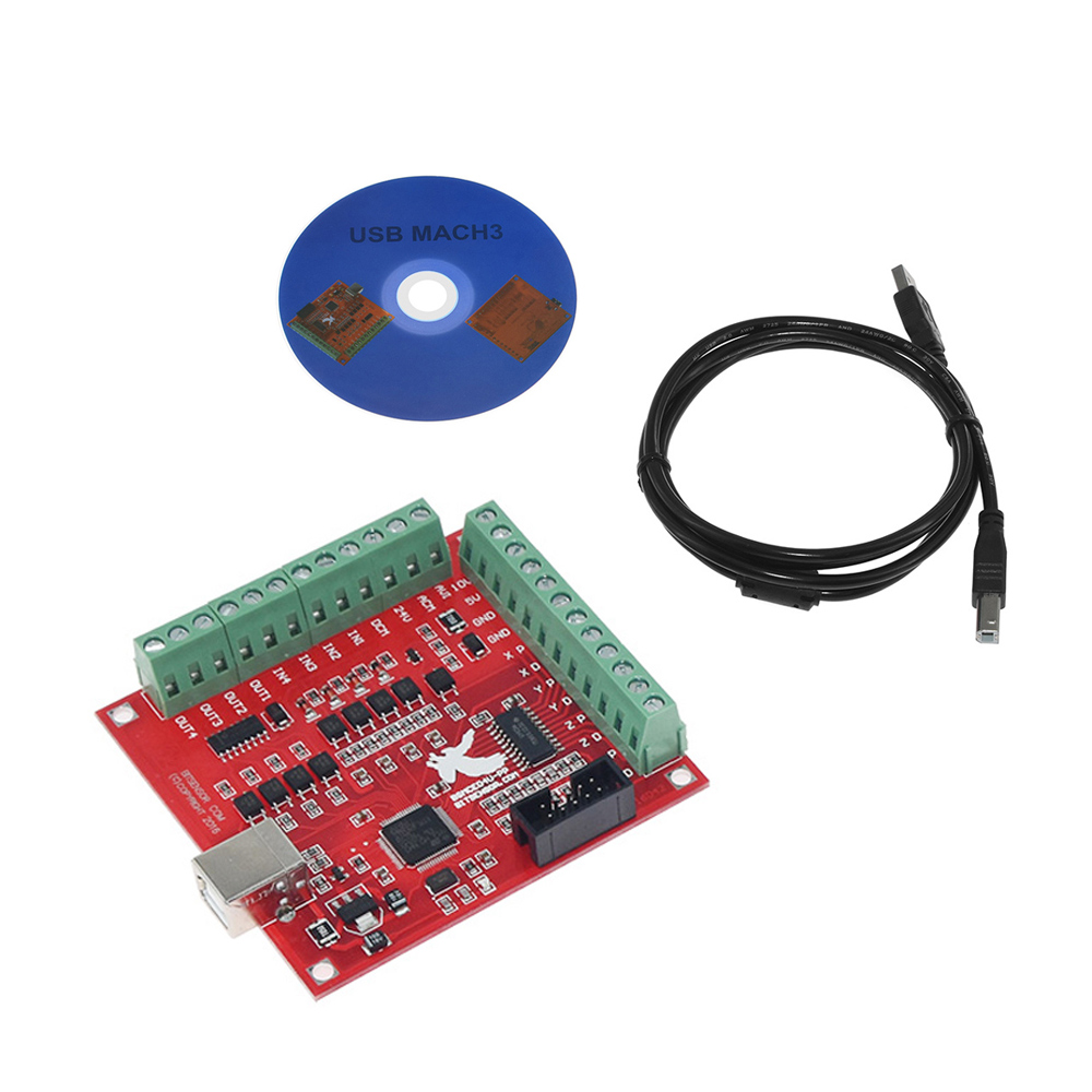 Mach3 cnc usb 100khz breakout  - Mach3 Usb Cnc Controller 4 Axis 100Khz avaliação e preço