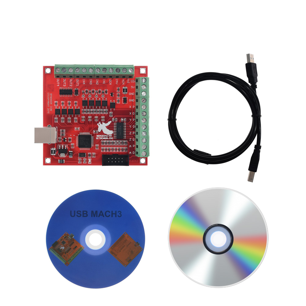 Mach3 cnc usb 100khz breakout  - Mach3 Usb Cnc Controller 4 Axis 100Khz avaliação e preço