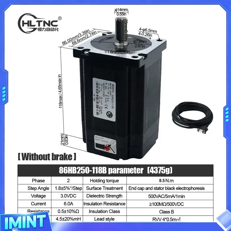 Motor de Passo HLTNC Nema 34 d - Hybrid Servo Driver Nema 34 8.5Nm avaliação e preço