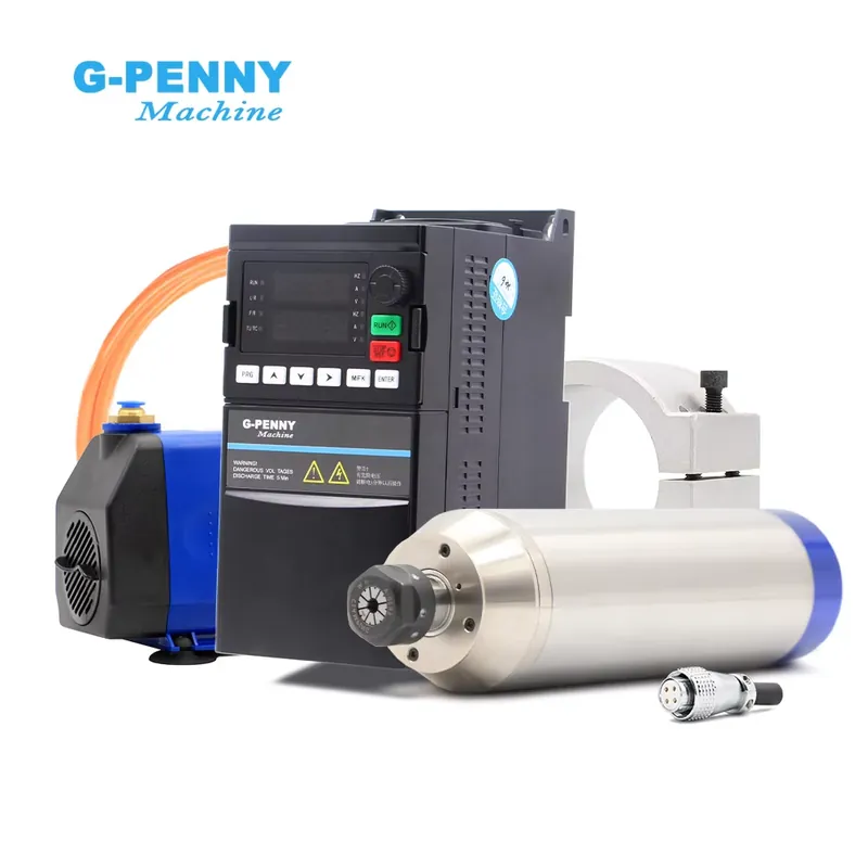 Kit de Spindle Refrigerado a Á - 2.2Kw Water Cooled Spindle Kit Vfd avaliação e preço