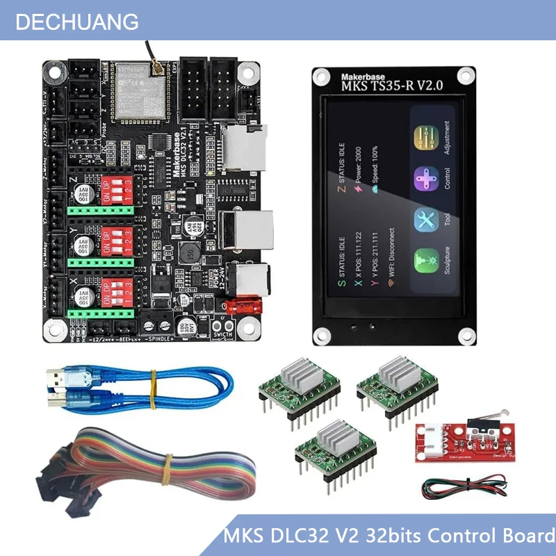 Controlador Wi-Fi Offline MKS  - Grbl 32 Bit Control Board Offline Display avaliação e preço