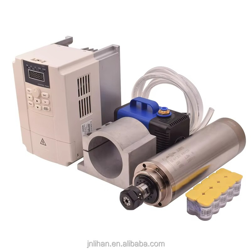 2.2kw 220v refrigerado a água  - 2.2Kw Water Cooled Spindle Kit Vfd avaliação e preço