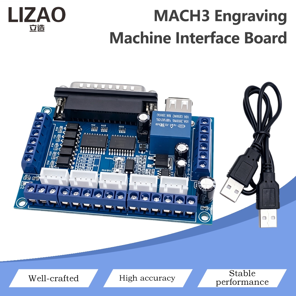 Placa de Controle CNC MACH3 co - 5 Axis Cnc Breakout Board Interface Mach3 avaliação e preço